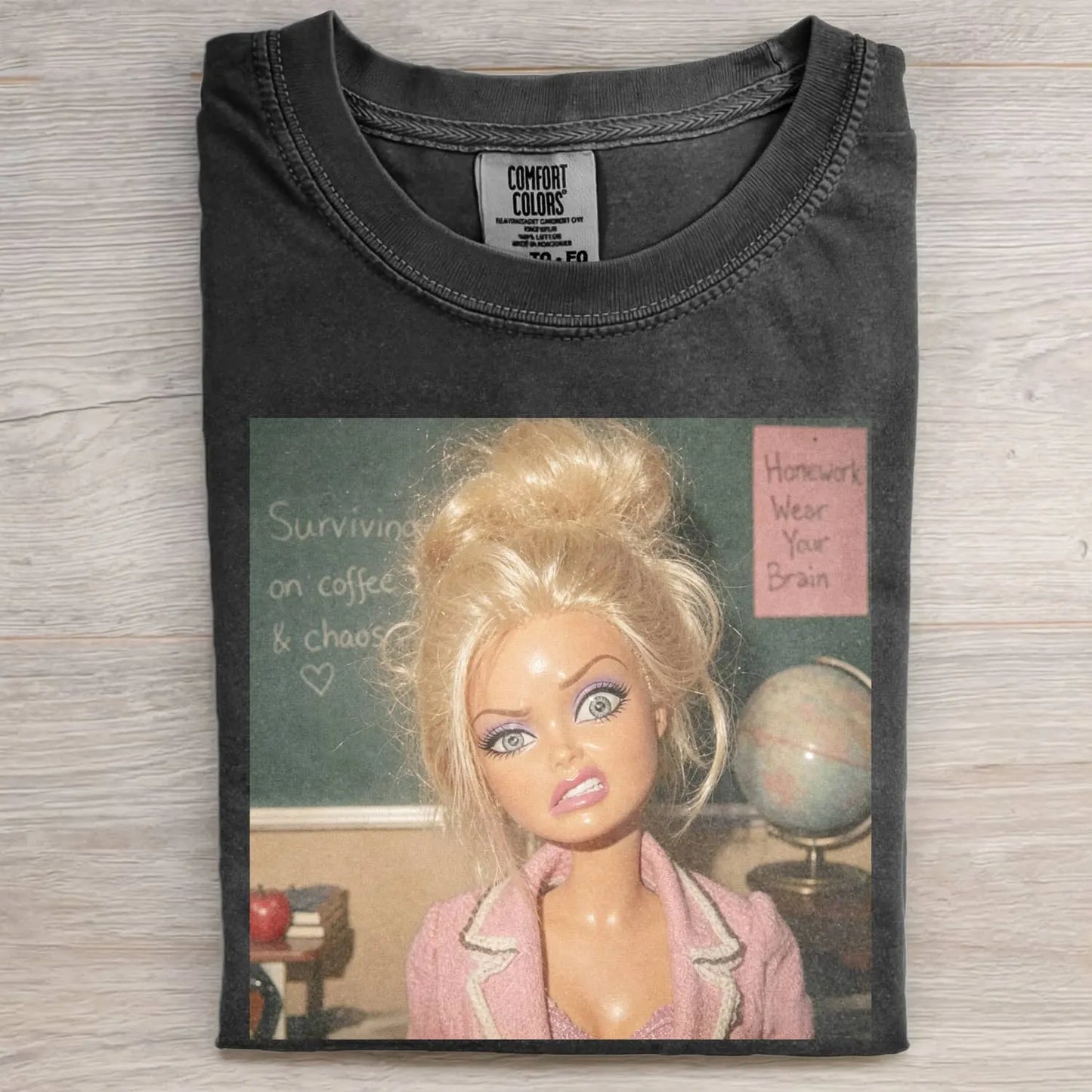 UNHINGED DOLL GIRL FUNNY MEME TEE