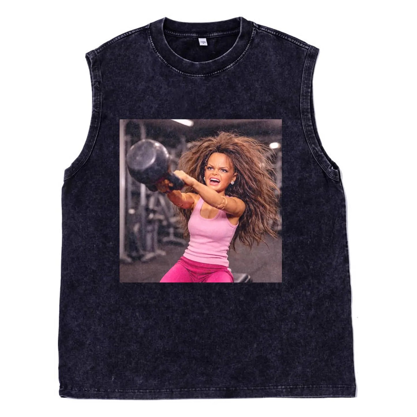 GYM DOLL GIRL FUNNY FACE MEME TEE