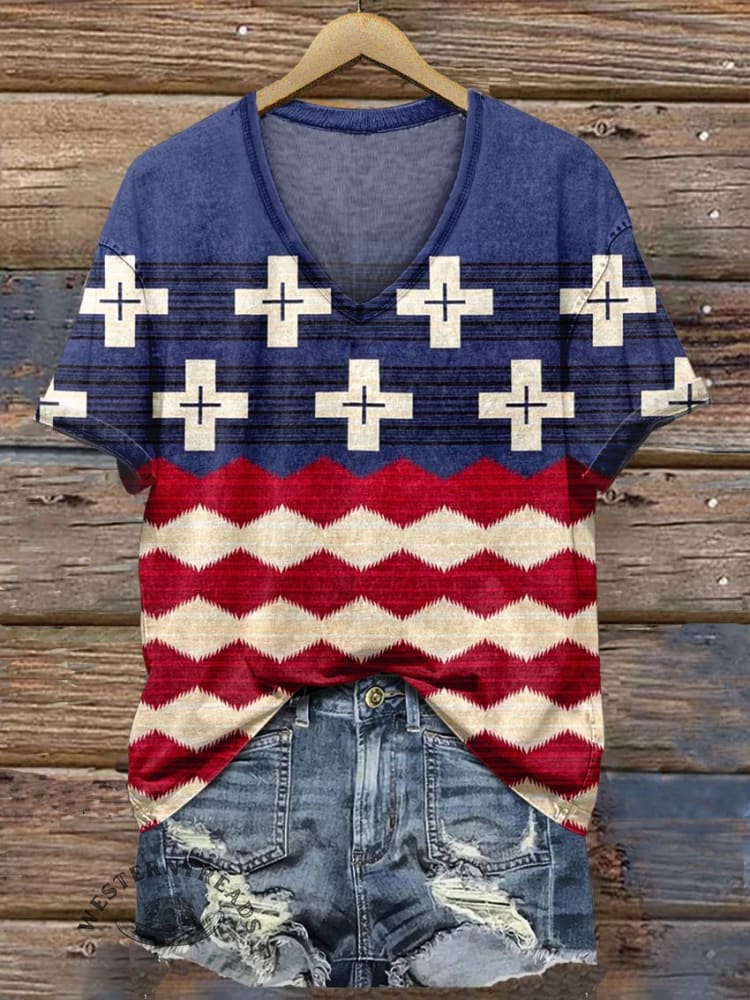 Women's V-neck Casual T-Shirt