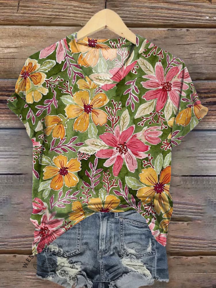 Vintage Art Print T-shirt