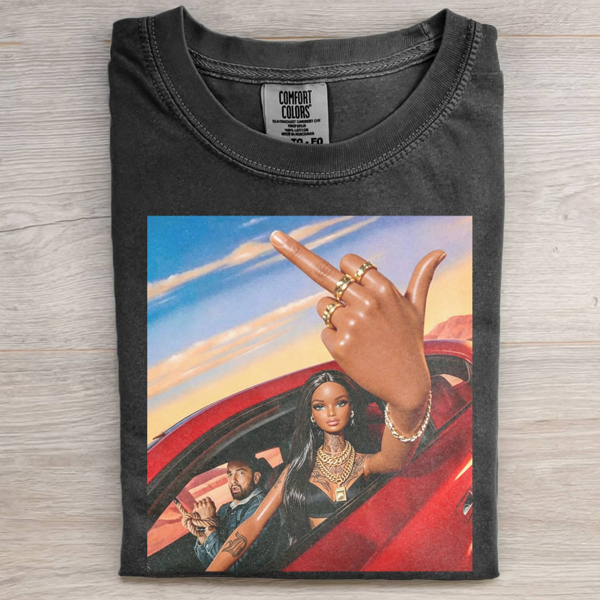BLACK GIRL DOLL FACE MEME TEE