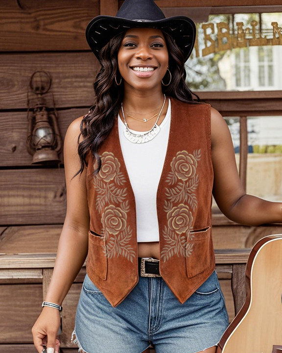 Retro Buttonless Symmetrical Pattern Cardigan Jacket