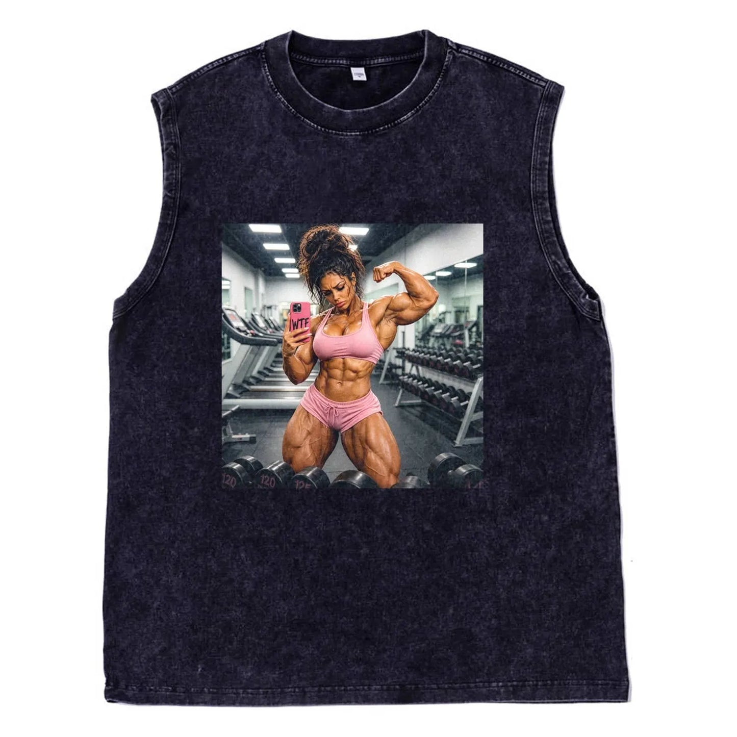 GYM DOLL GIRL FUNNY FACE MEME TEE