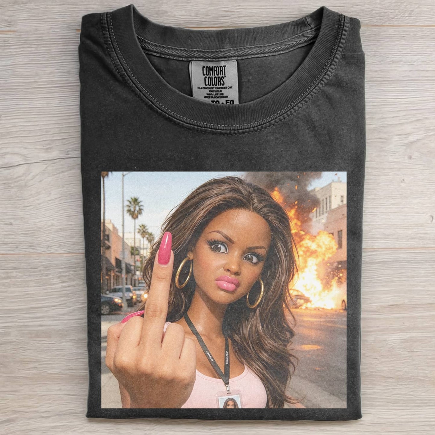 DISGUSTED DOLL GIRL FUNNY MEME TEE