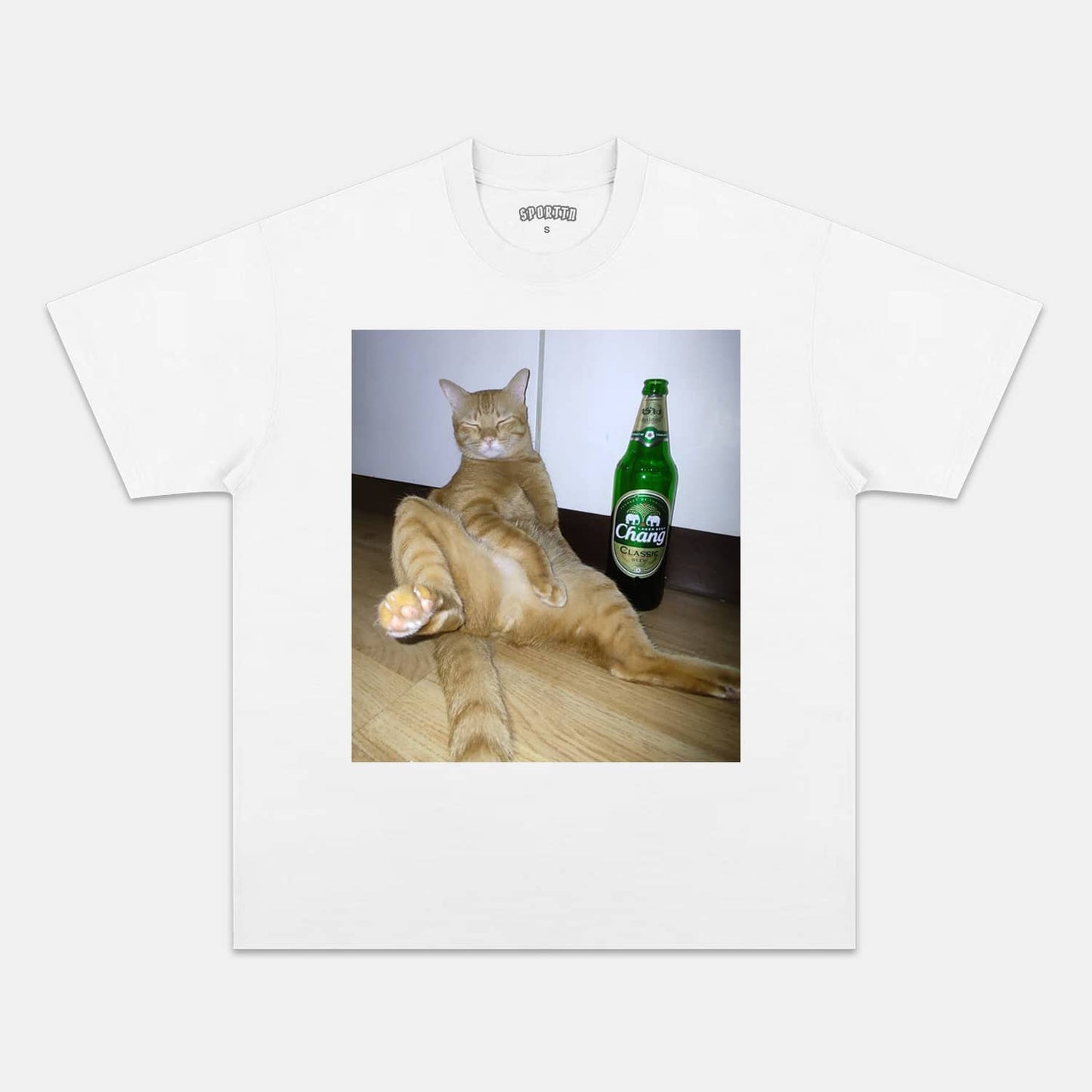 WACKY CAT TEE. 7.3