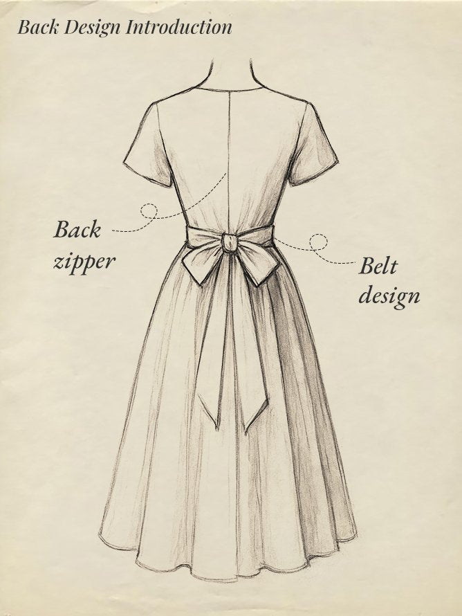 Midi Linen Dress, Half Sleeve, Stand Collar, Paisley, Floral, Pocket Design, Vintage, Black