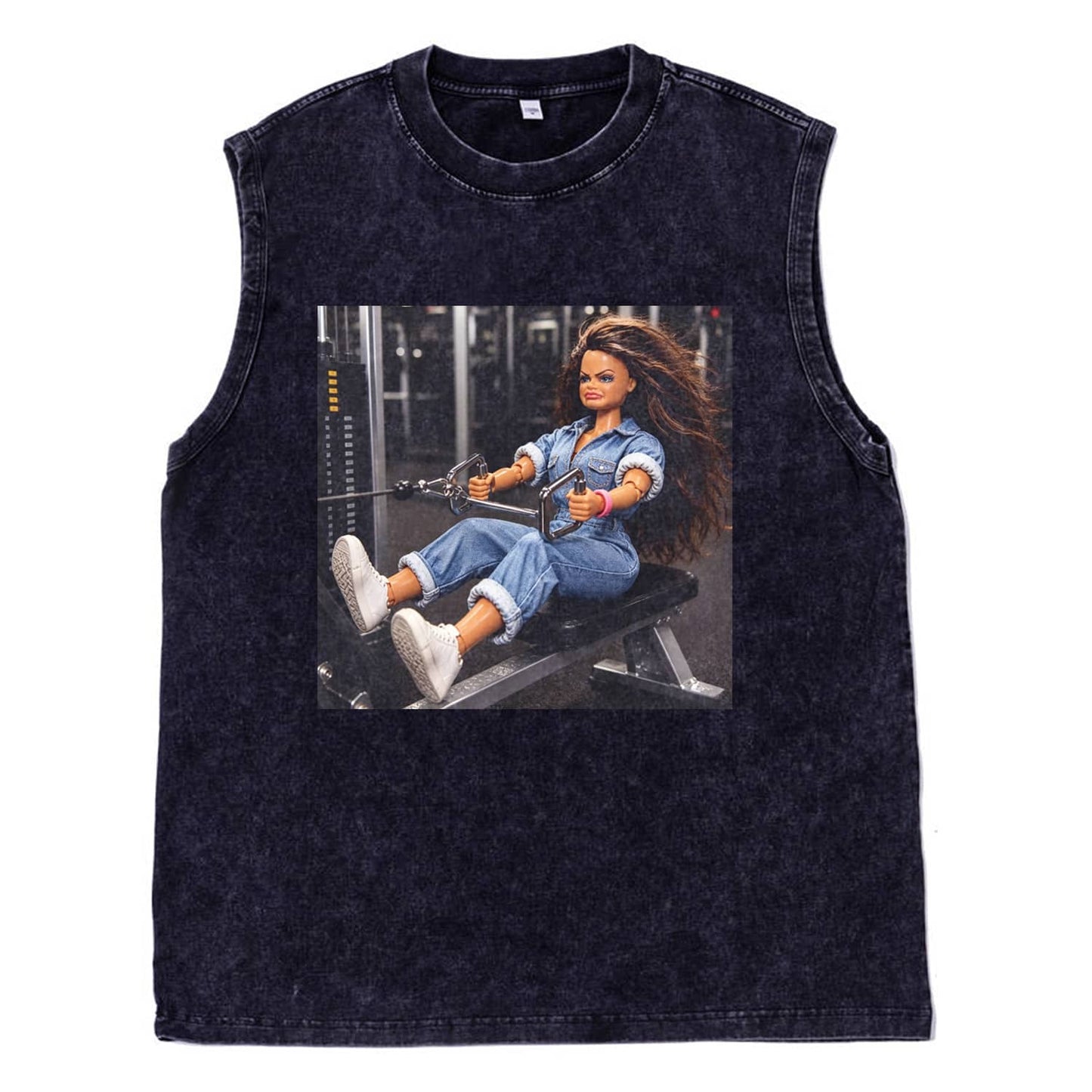 GYM DOLL GIRL FUNNY FACE MEME TEE