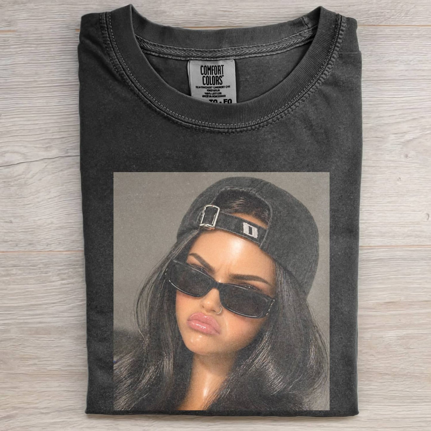 MOOD DOLL GIRL FUNNY FACE MEME TEE