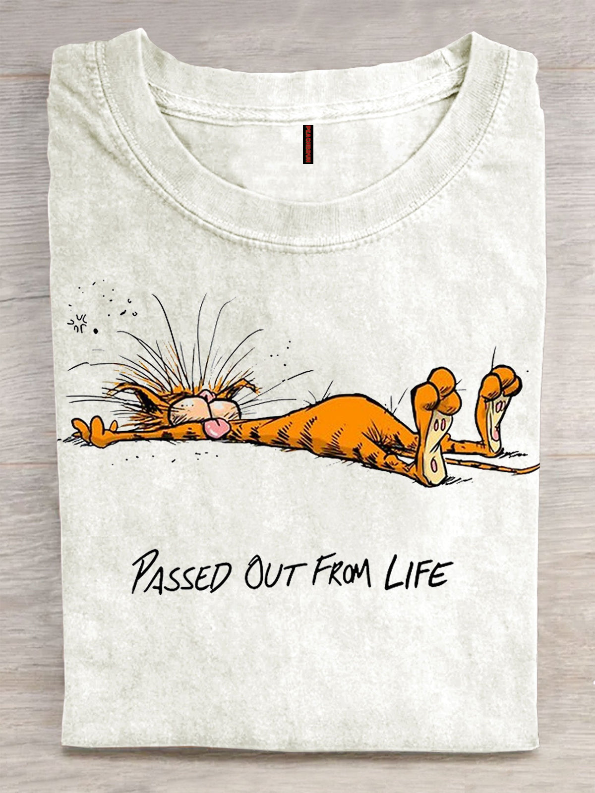 Funny Cat Art Print T-shirt