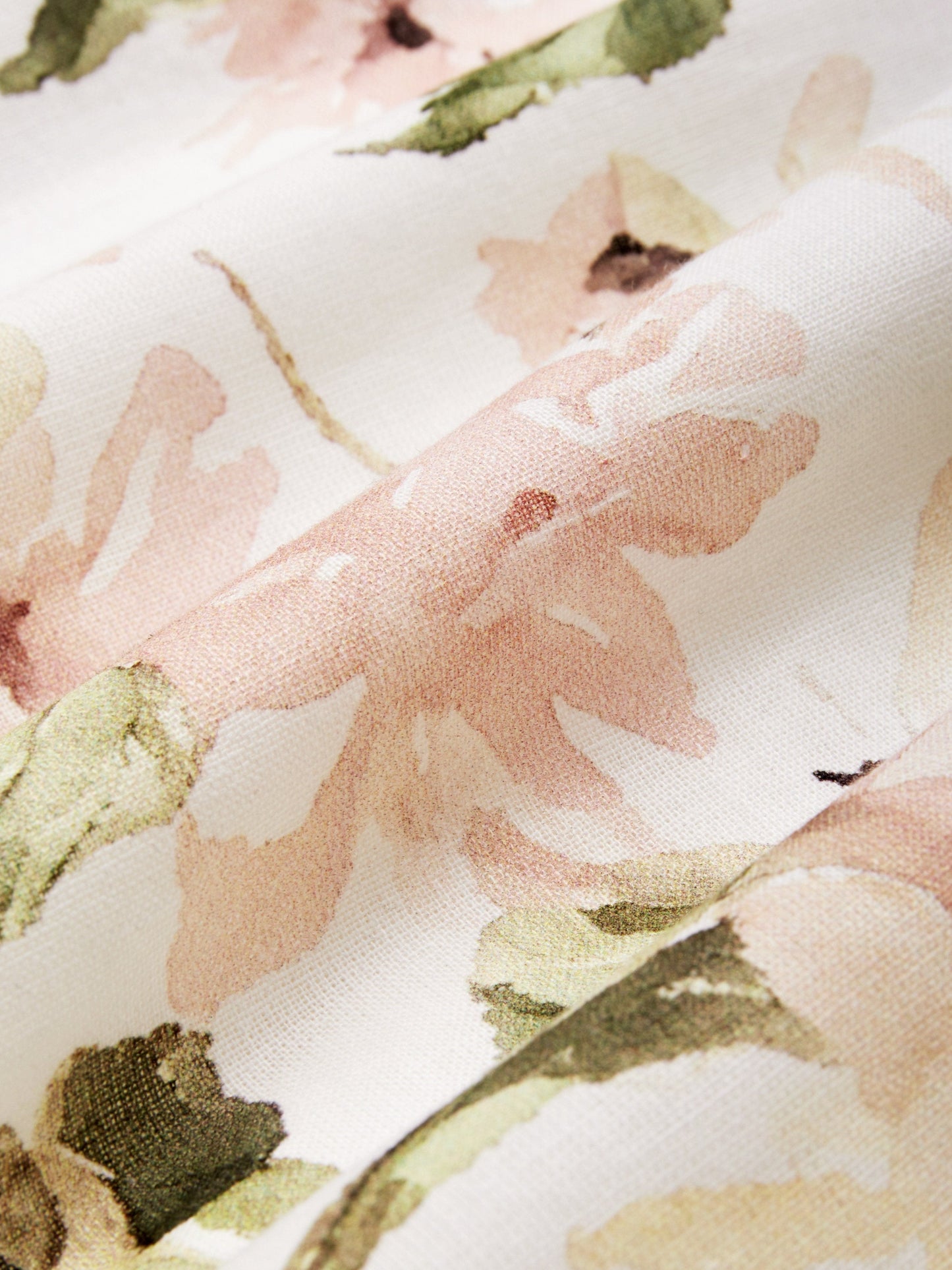 Linen Jumpsuit , Sleeveless, Round Neck, Floral, Button Design, Vacation, Vintage, White