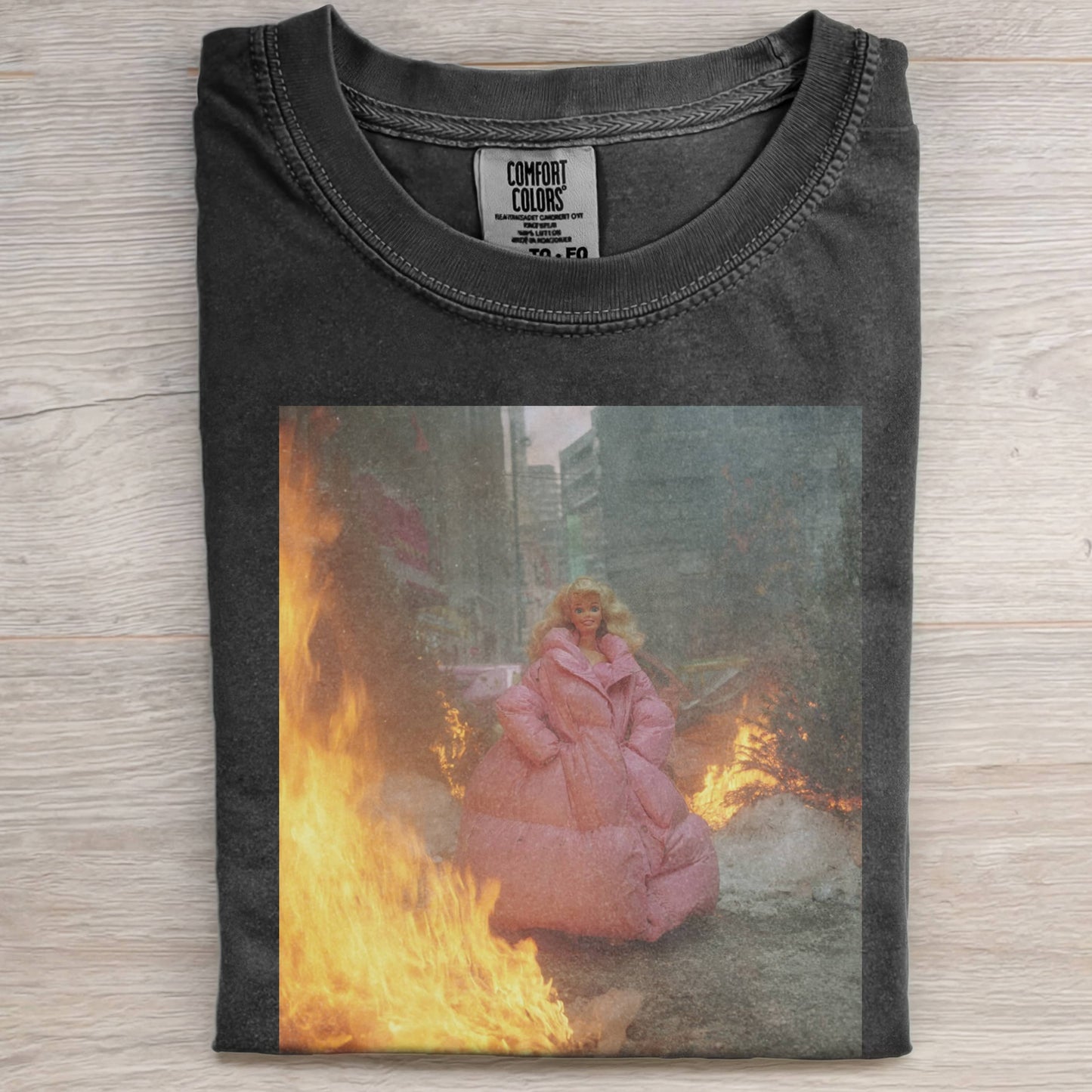 PINK BARBIECORE IN THE FIRE TEE