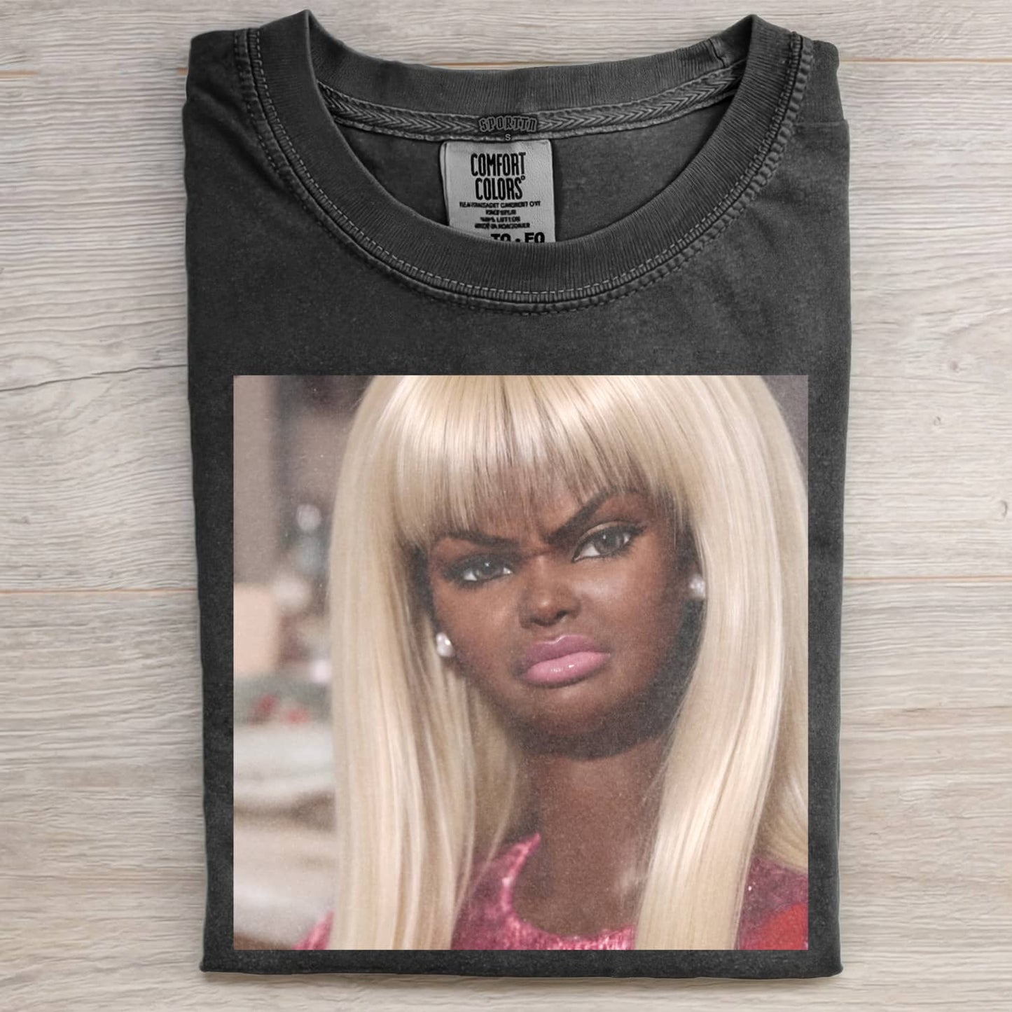 BLACK DOLL GIRL DISGUSTED MEME T-SHIRT