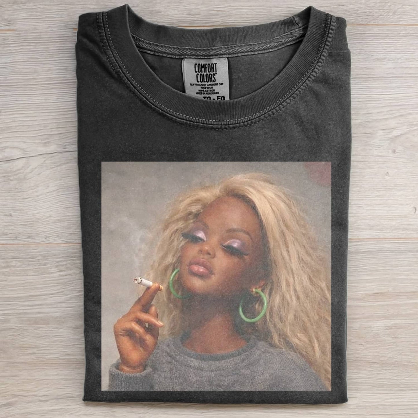 BALCK DOLL GIRL FUNNY MEME TEE