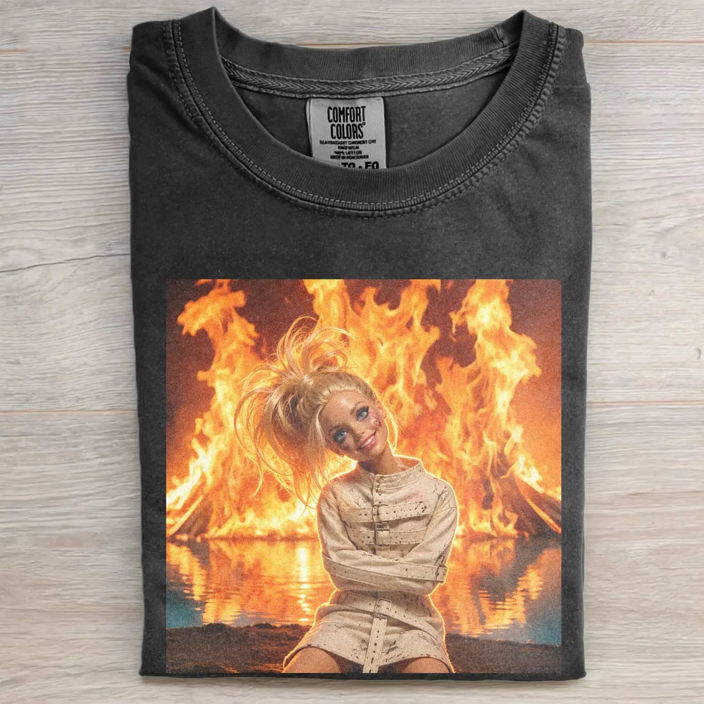UNHINGED DOLL GIRL FUNNY MEME TEE