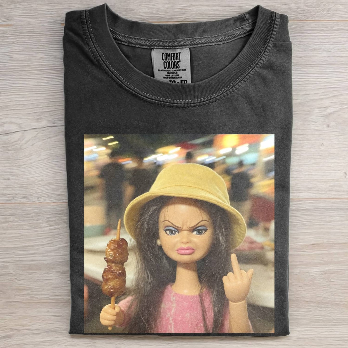 UNHINGED DOLL GIRL FUNNY MEME TEE