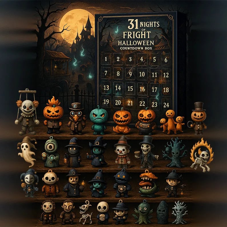 π31 Nights of Fright β Halloween Countdown Box with Figurines