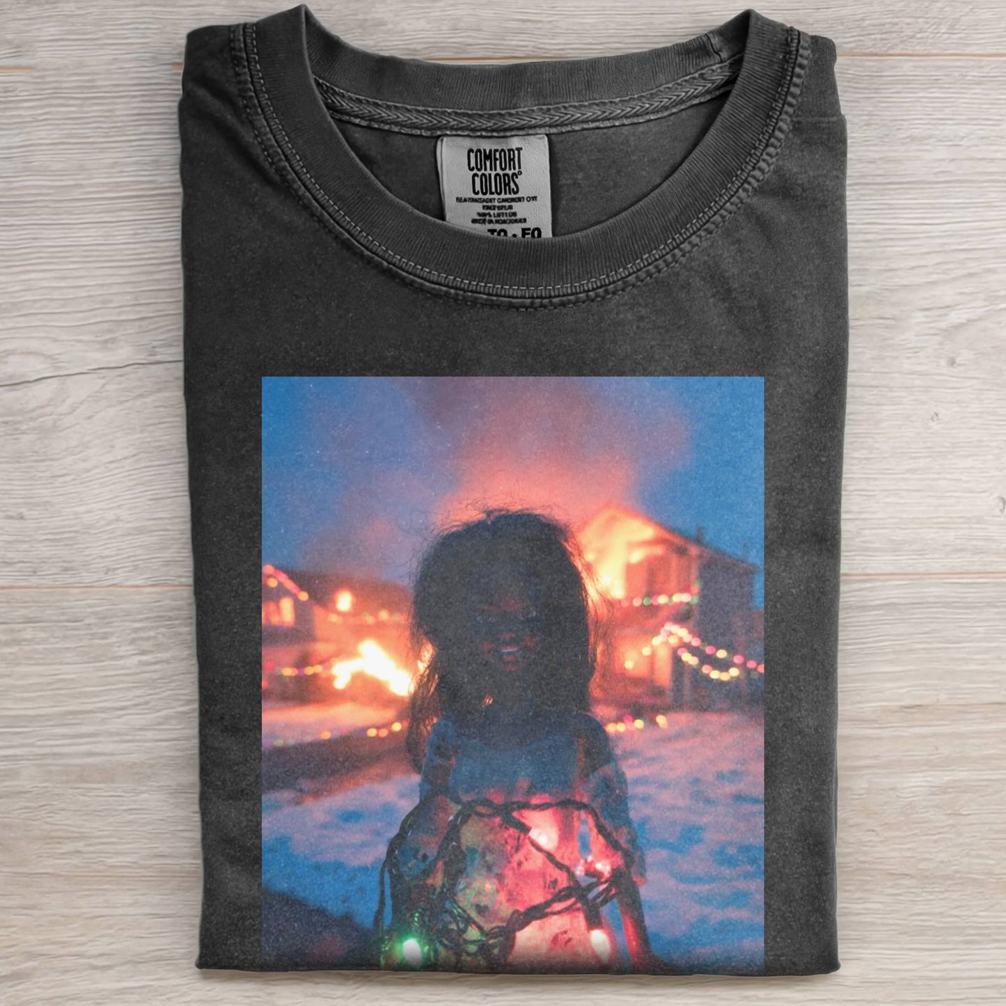 CHRISTMAS DARK SNOW BARBIECORE TEE