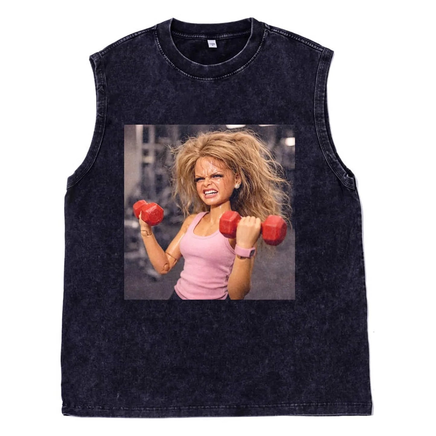 GYM DOLL GIRL FUNNY FACE MEME TEE