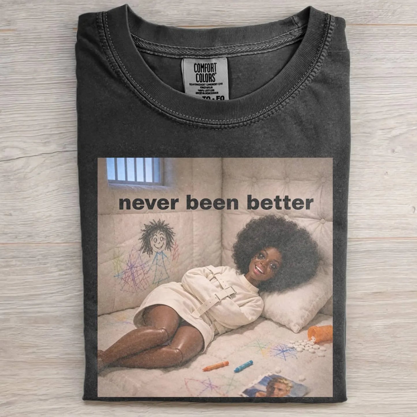 UNHINGED BLACK GIRL DOLL FUNNY MEME TEE