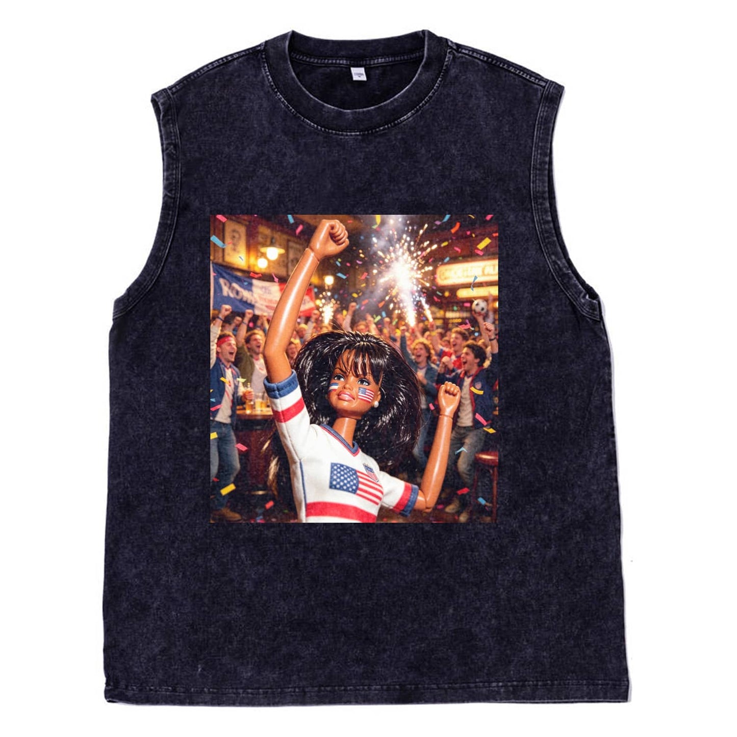 WORLD CUP DOLL GIRL FUNNY FACE MEME TEE