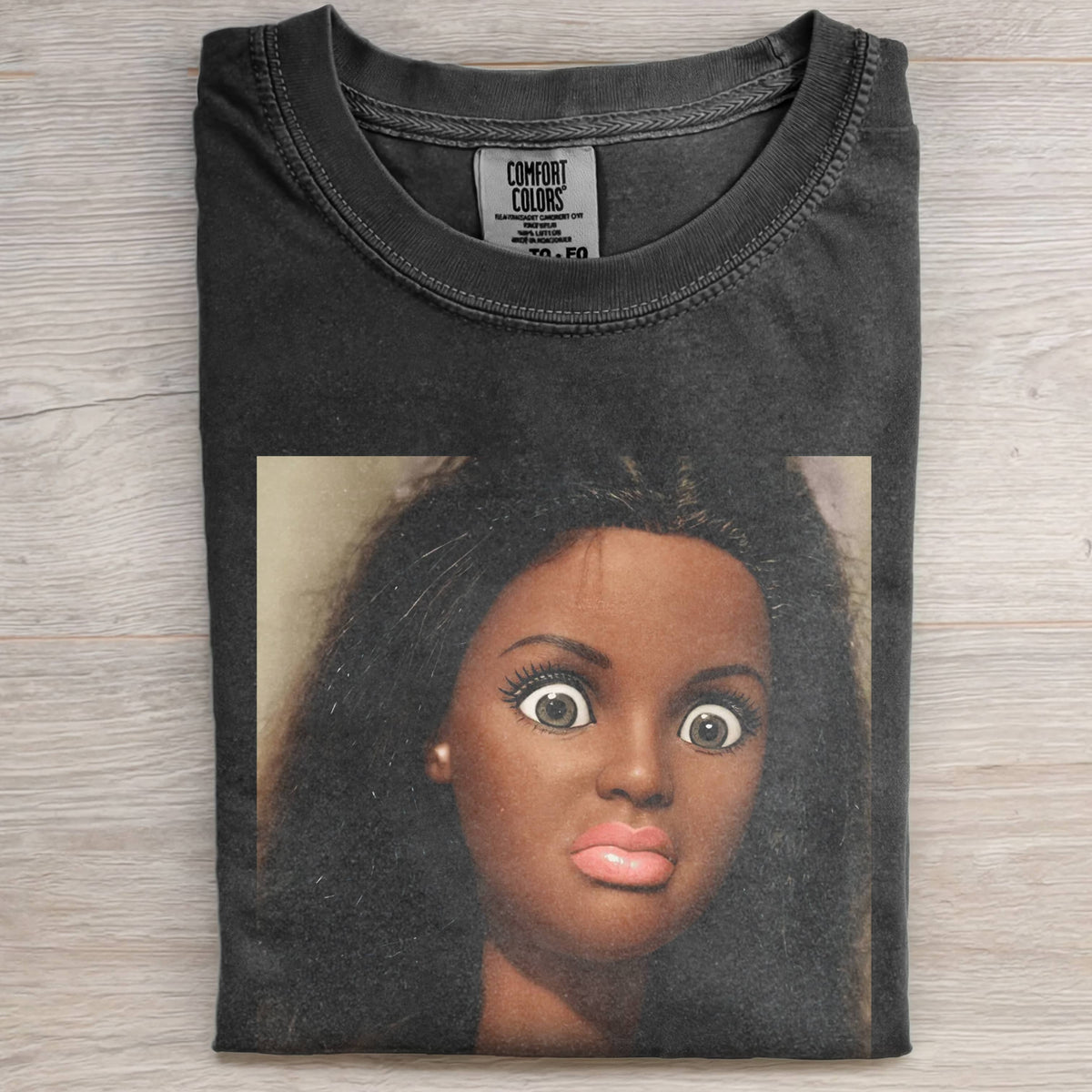BLACK GIRL DOLL FACE MEME TEE