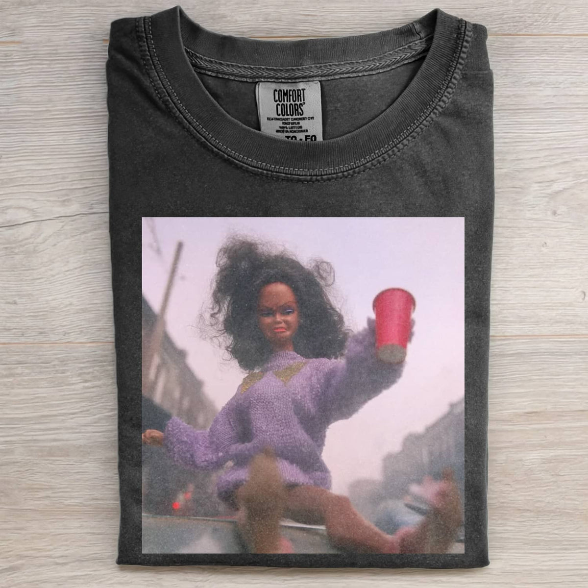 BLACK DOLL FACE PARTY DANCE POV TEE