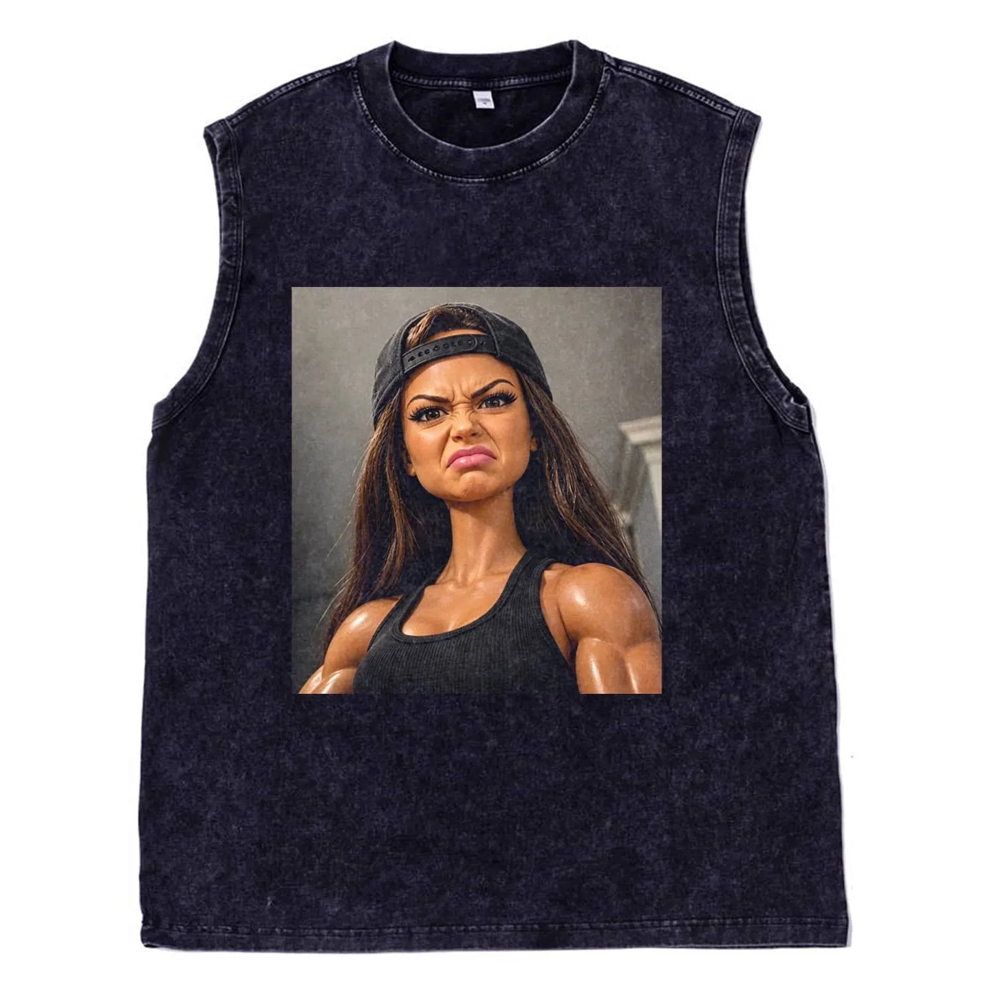 GYM DOLL GIRL FUNNY FACE MEME TEE