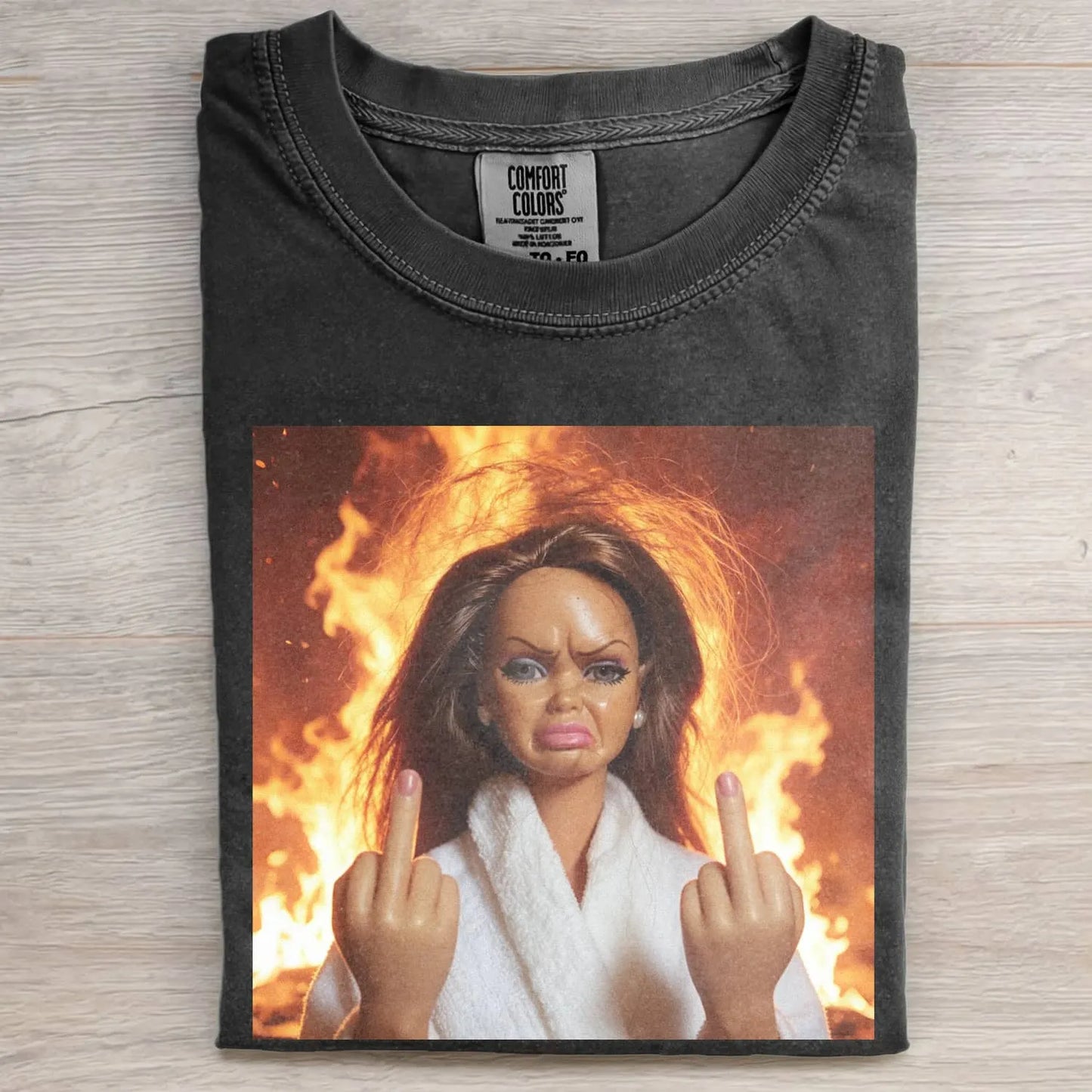 UNHINGED BLACK DOLL GIRL FUNNY MEME TEE