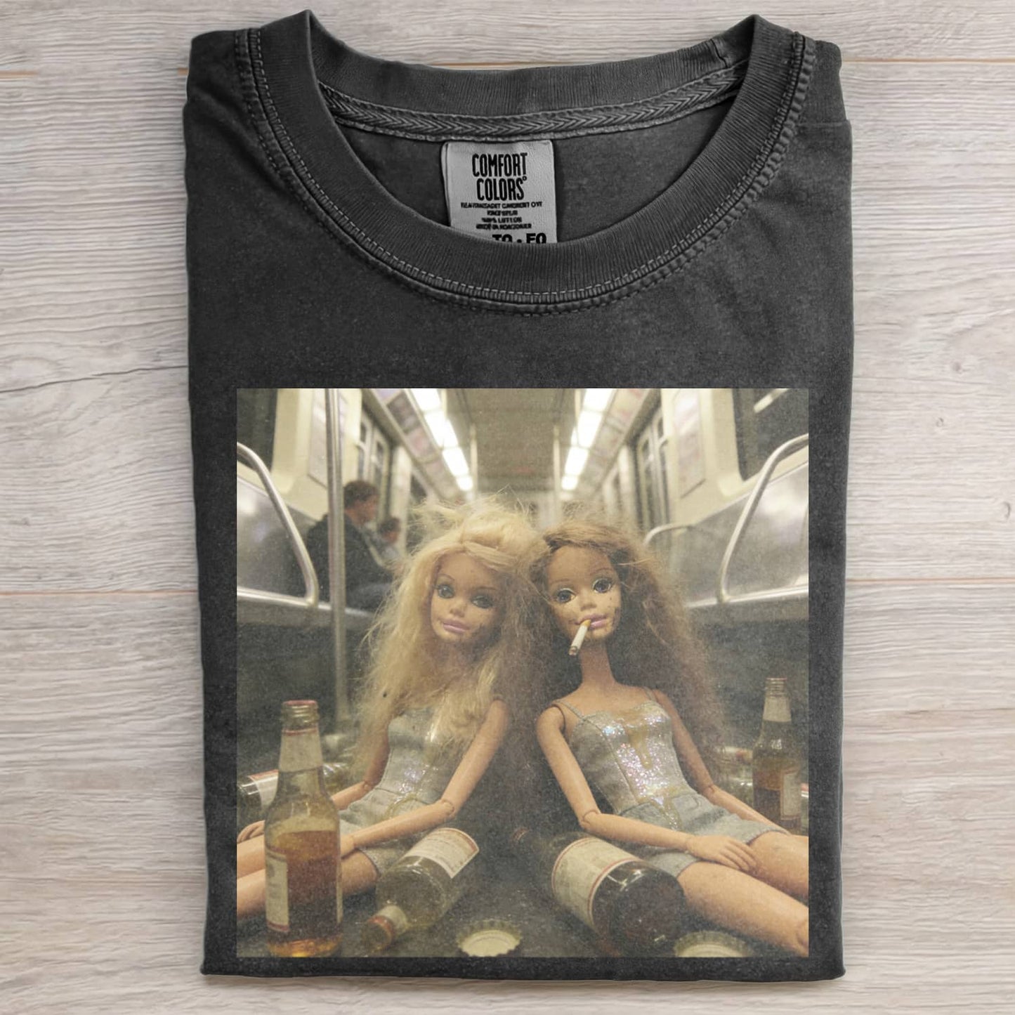 PARTY HANGOVER DOLL GIRL FUNNY MEME TEE