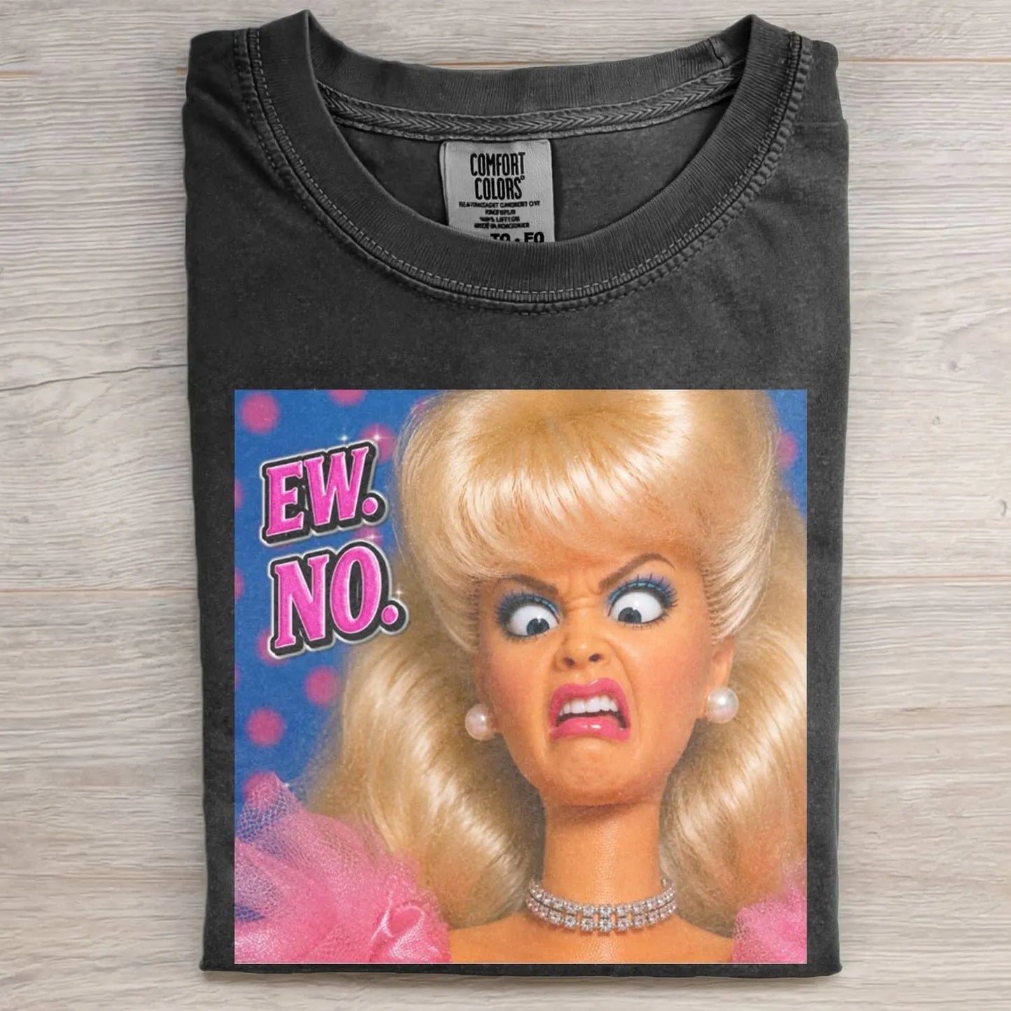 MOOD DOLL GIRL FUNNY FACE MEME TEE
