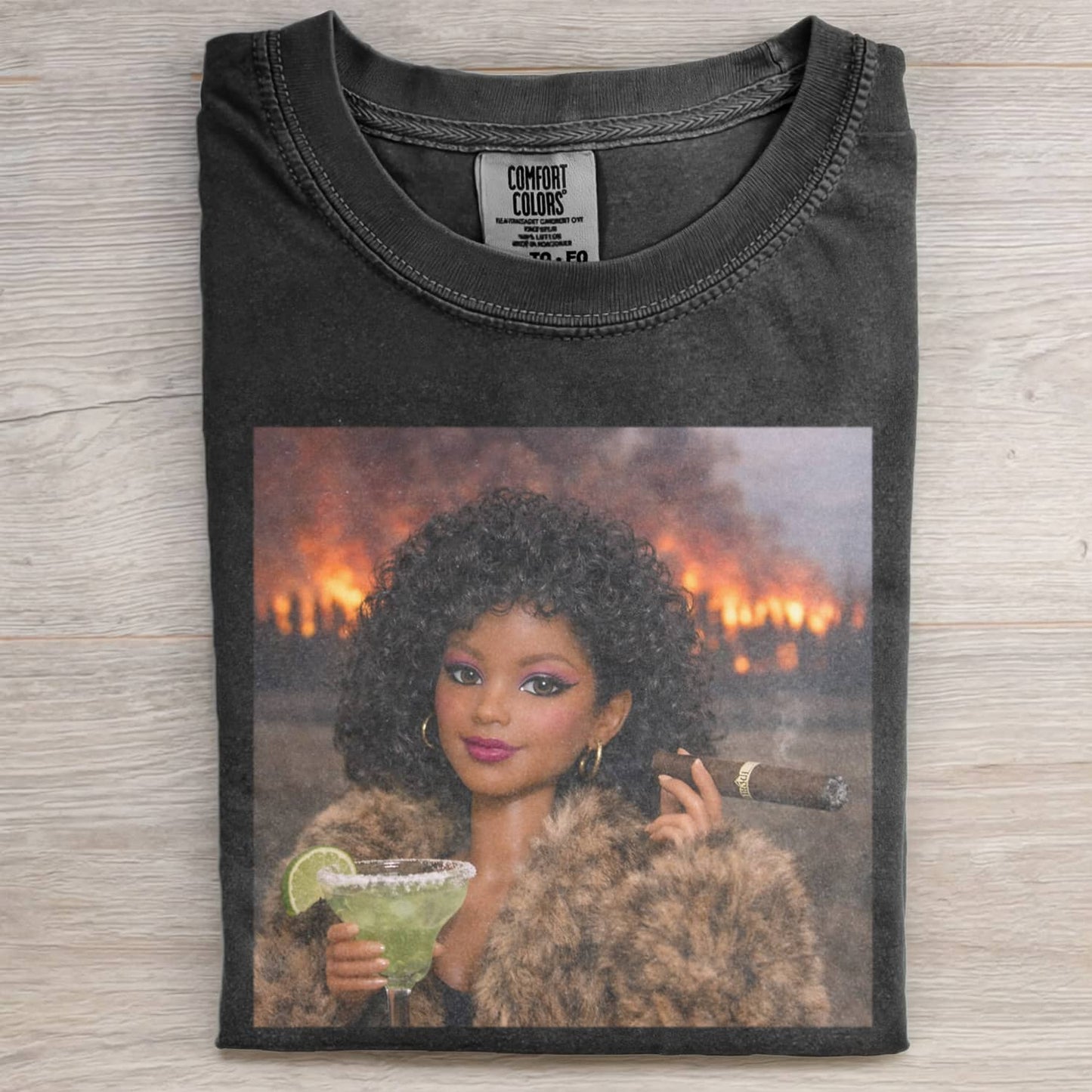 BLACK DOLL GIRL FACE MEME T-SHIRT