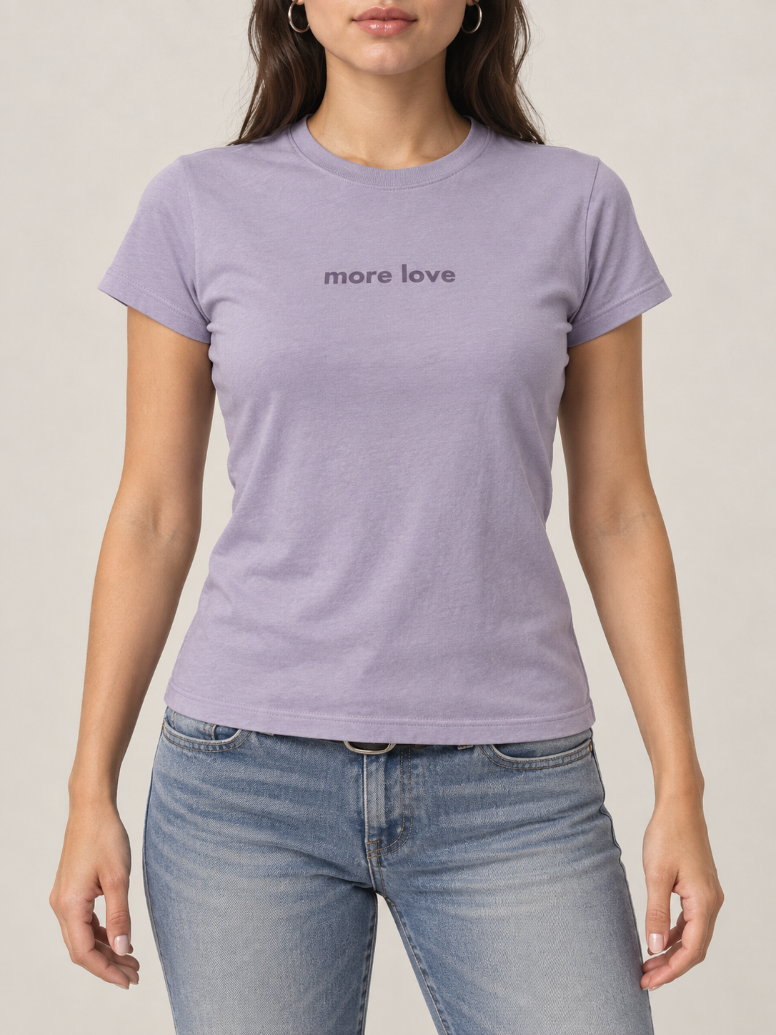 Lavender More Love Graphic Tee