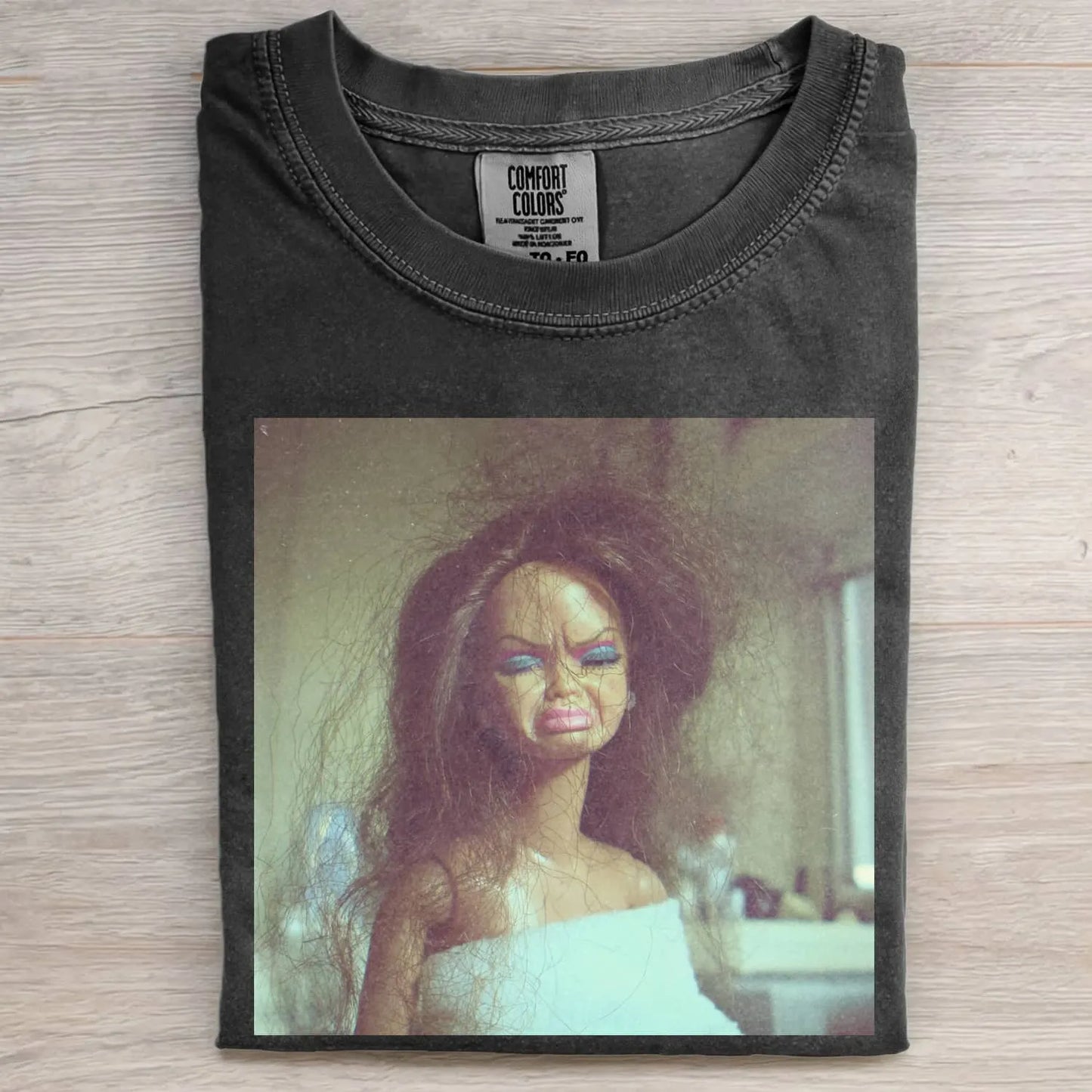 GRUMPY DOLL GIRL FACE MEME TEE