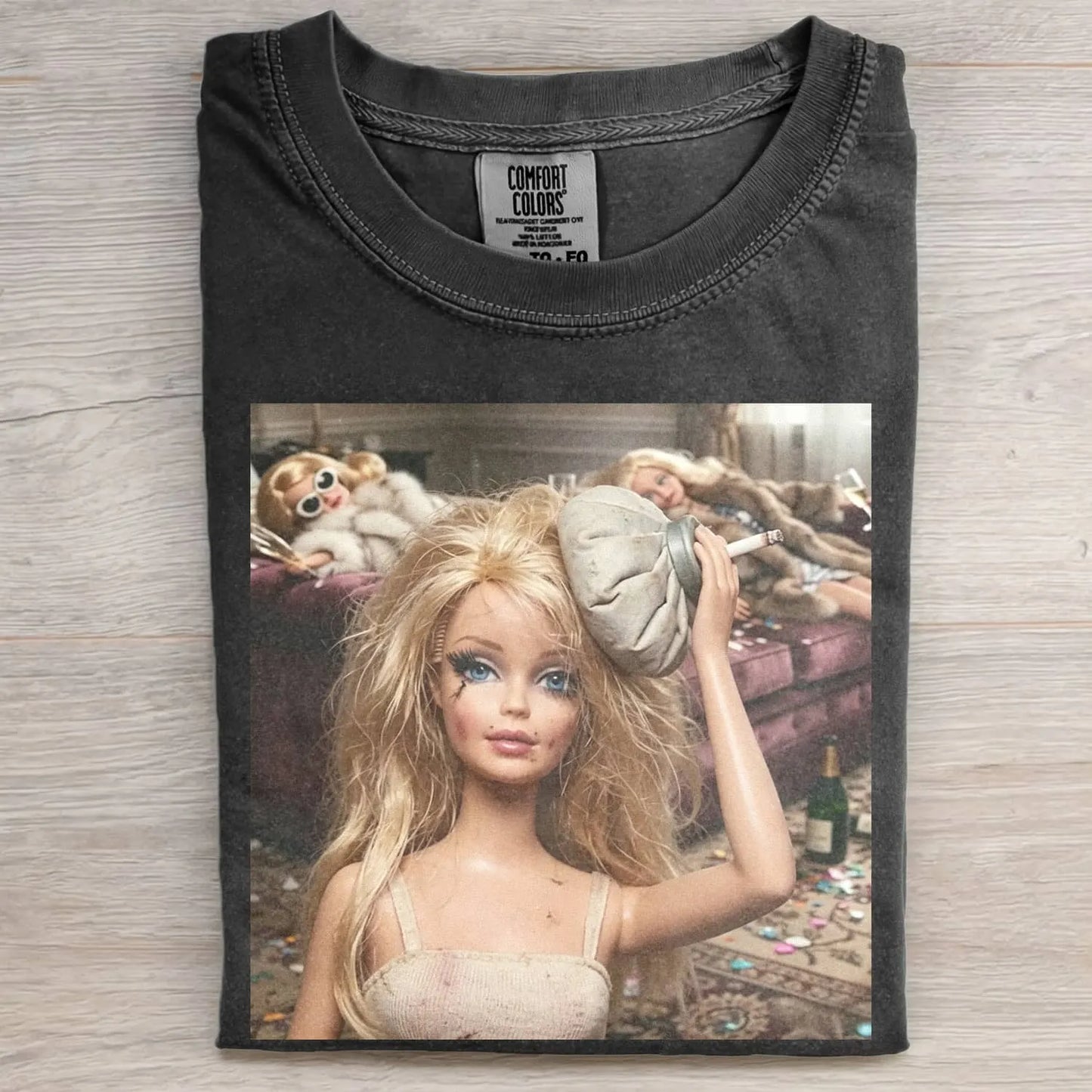 UNHINGED DOLL GIRL FUNNY MEME TEE