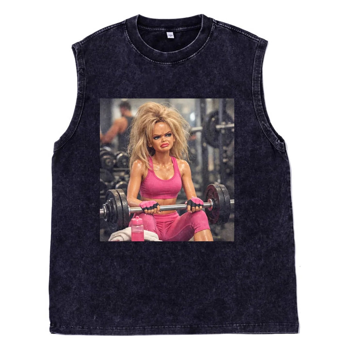 GYM DOLL GIRL FUNNY FACE MEME TEE