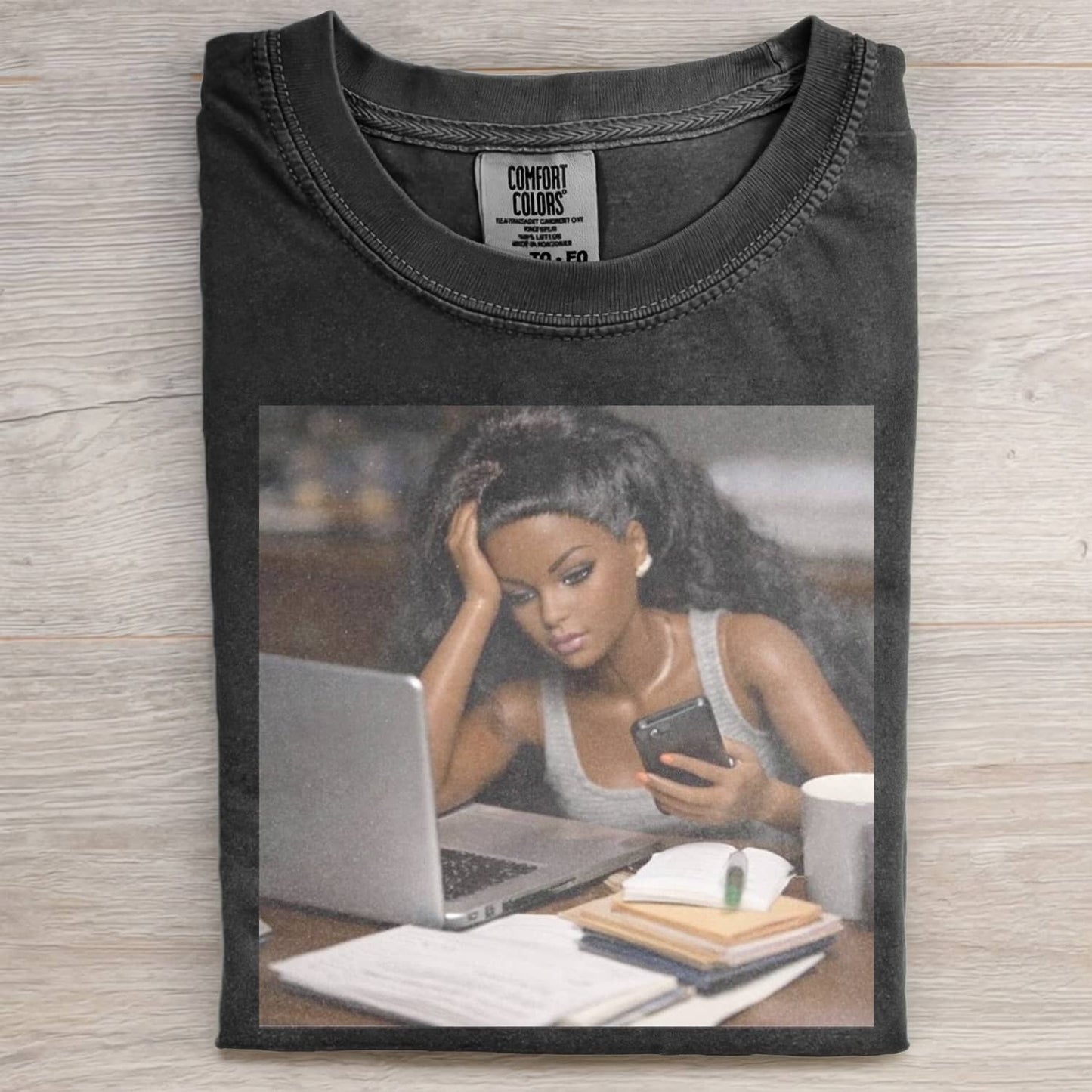 BALCK DOLL GIRL FUNNY MEME TEE