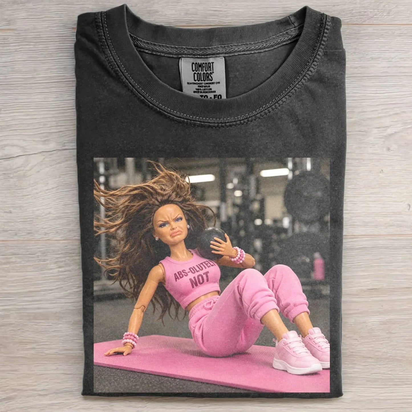 GYM DOLL GIRL FUNNY FACE MEME TEE