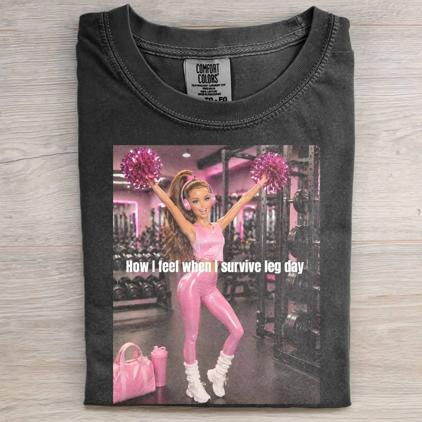 GYM DOLL GIRL FUNNY FACE MEME TEE