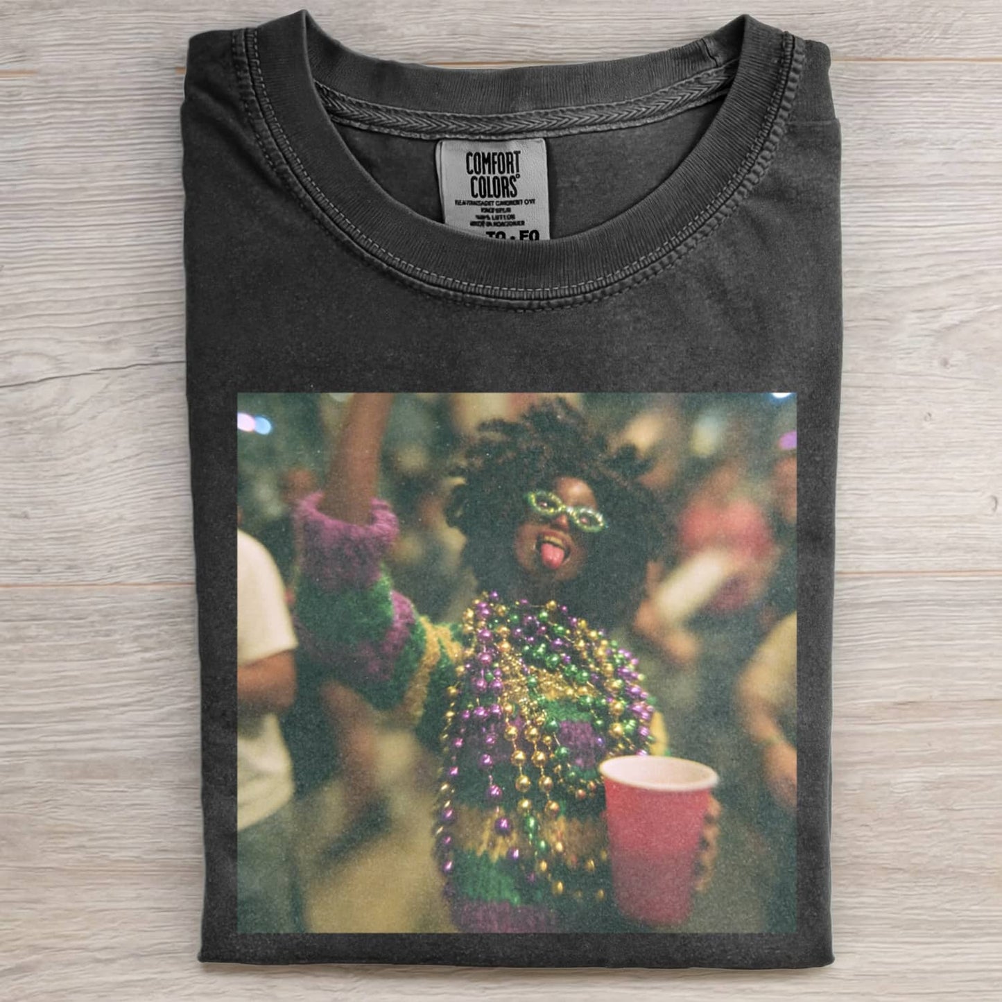 BLACK DOLL FACE PARTY DANCE POV TEE