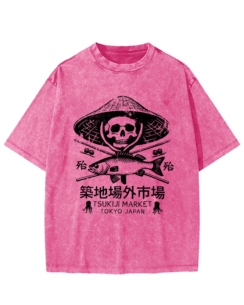 Off Site Market of Tsukiji Vintage Washed T-shirt