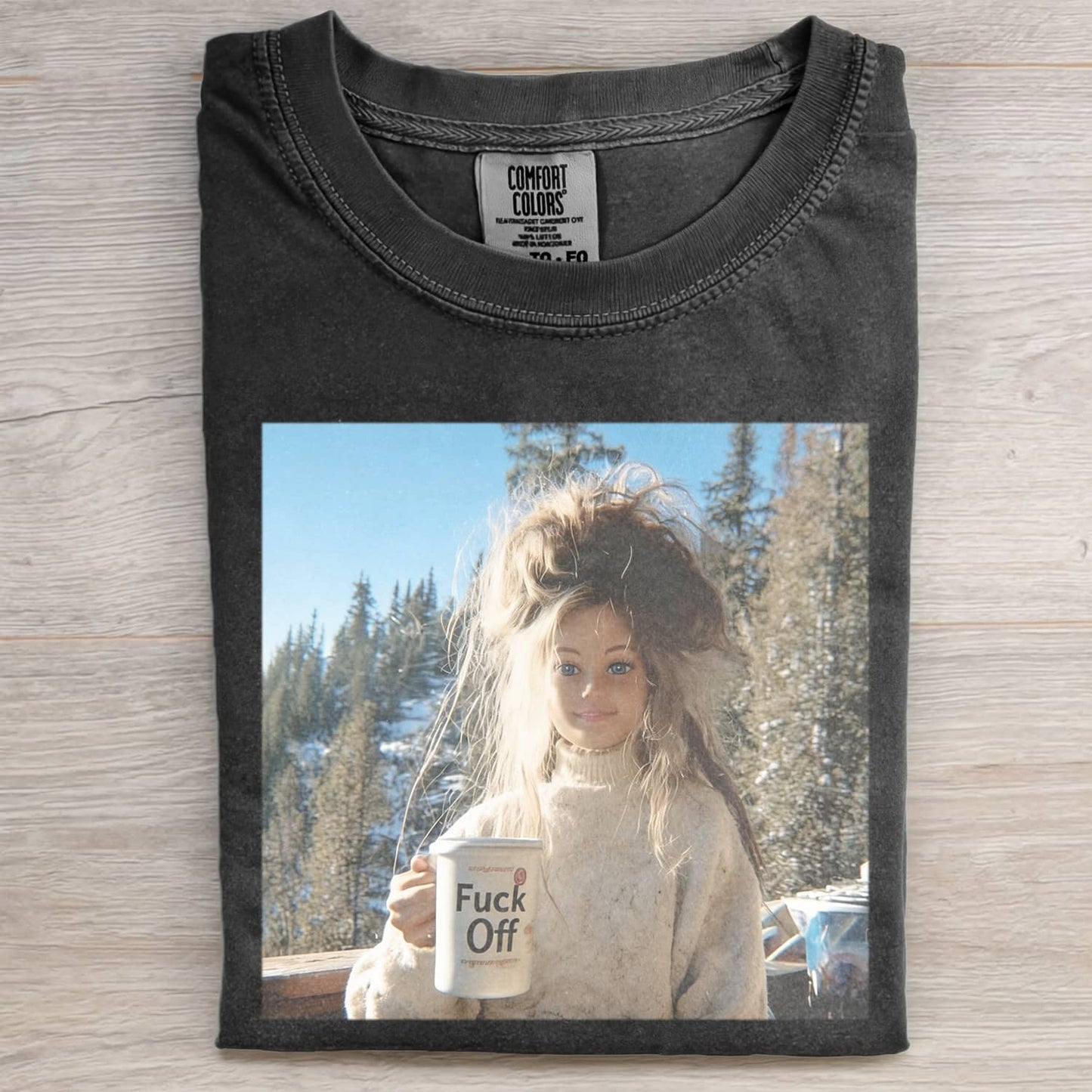 FACE DOLL GIRL FUNNY MEME TEE