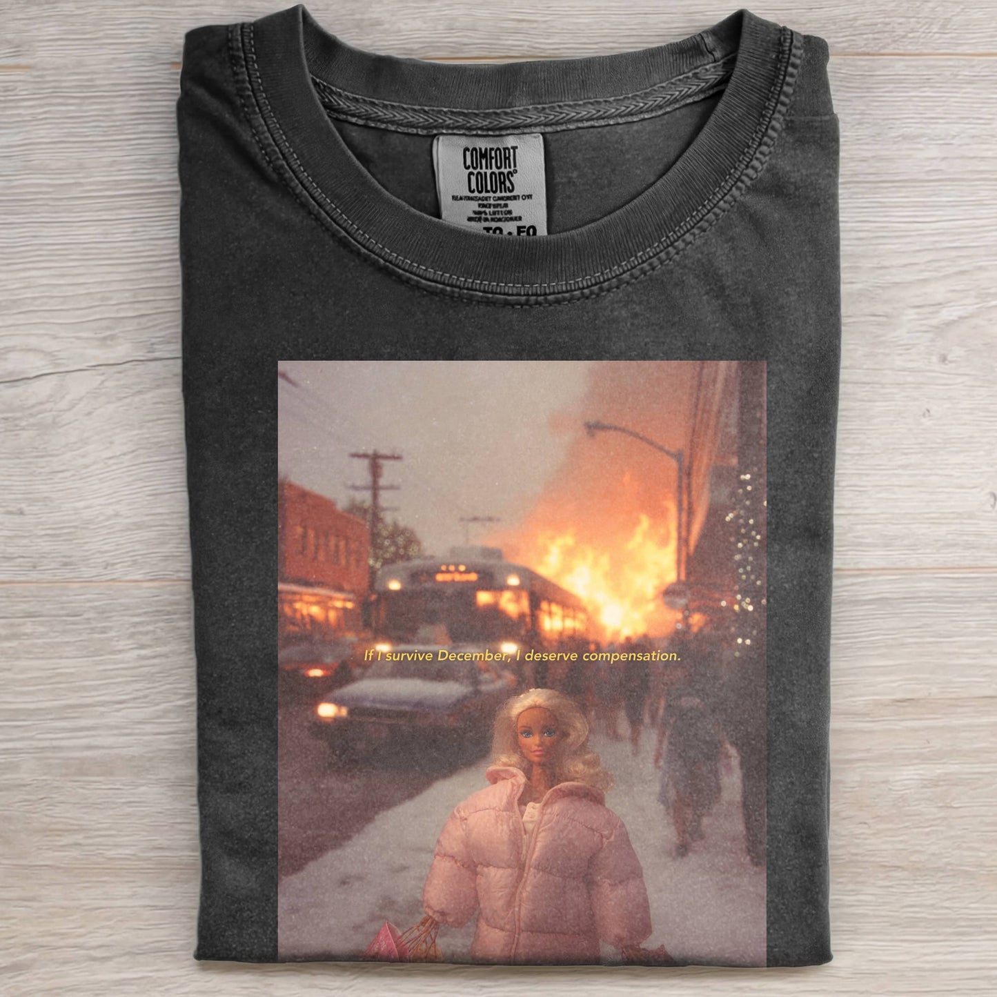 IF L SURVIVE DECEMBER, L DESERVE COMPENSATION TEE