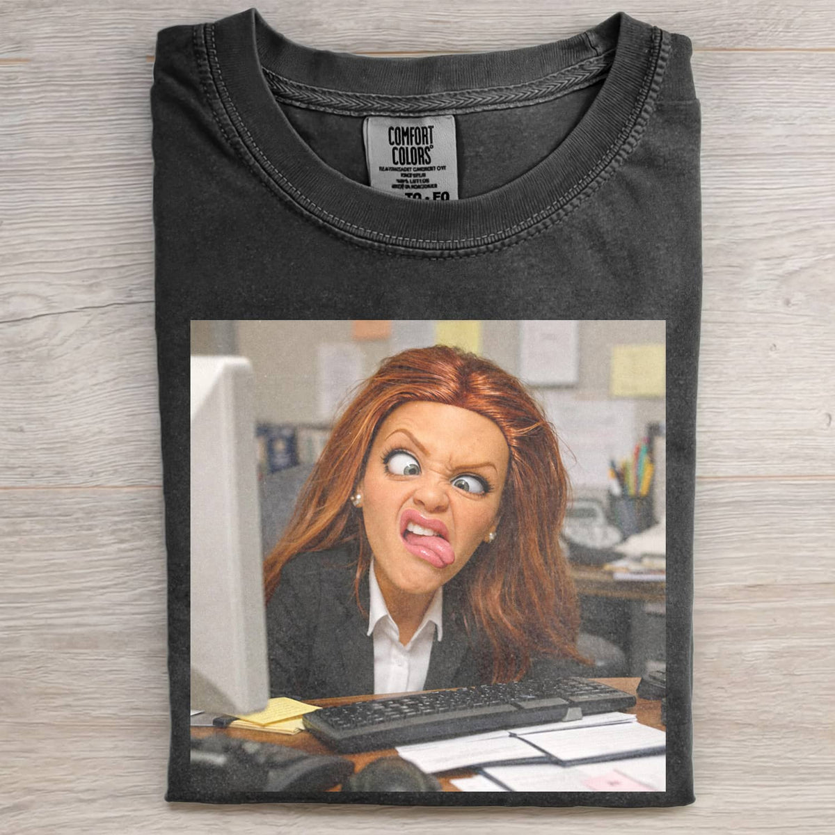 WORKING DOLL GIRL FUNNY MEME TEE