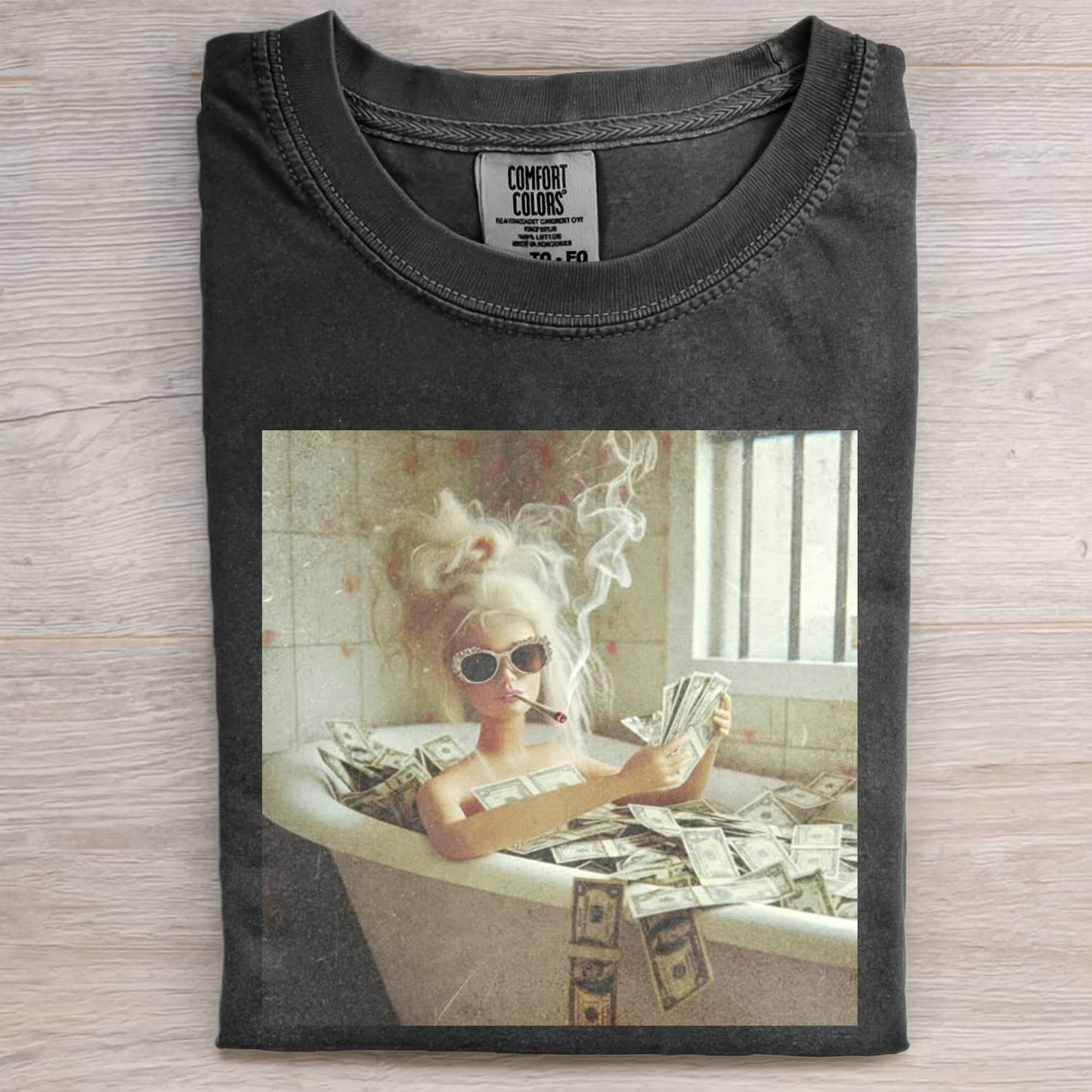 FACE DOLL GIRL FUNNY MEME TEE