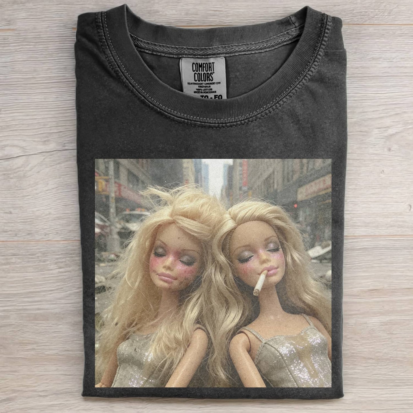 PARTY HANGOVER DOLL GIRL FUNNY MEME TEE