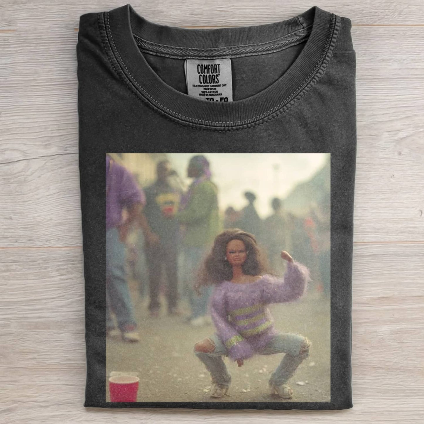 BLACK DOLL FACE PARTY DANCE POV TEE