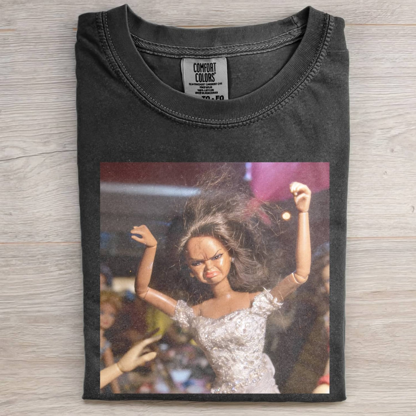 BLACK DOLL FACE PARTY DANCE POV TEE