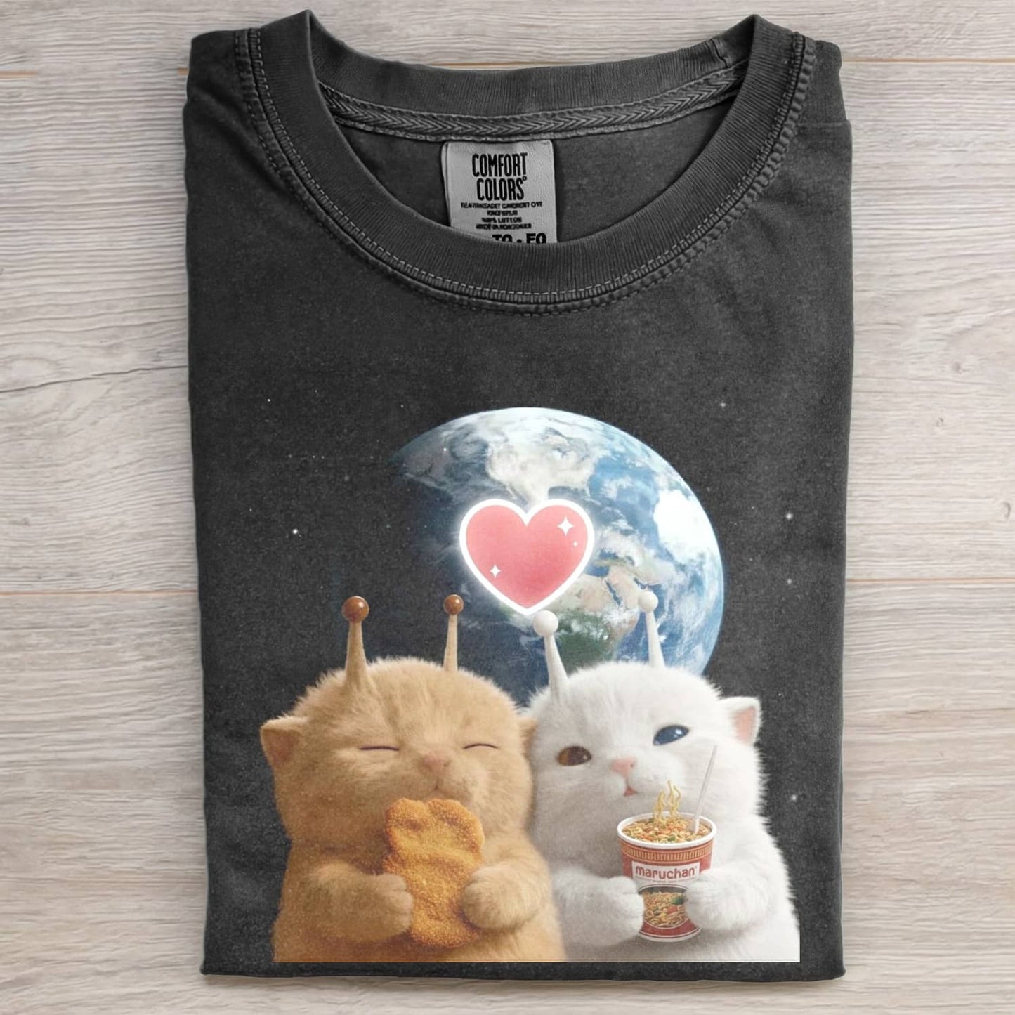 ALIEN CAT FUNNY MEME T-SHIRT