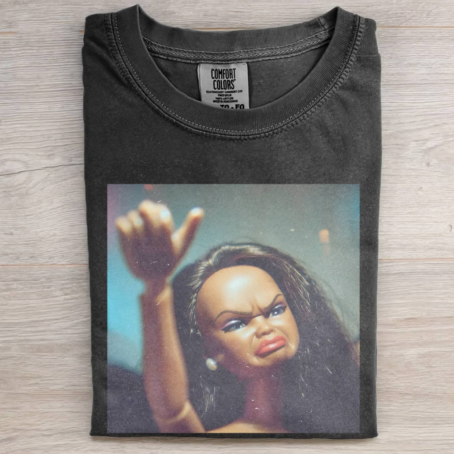 BLACK DOLL FACE DANCE TEE