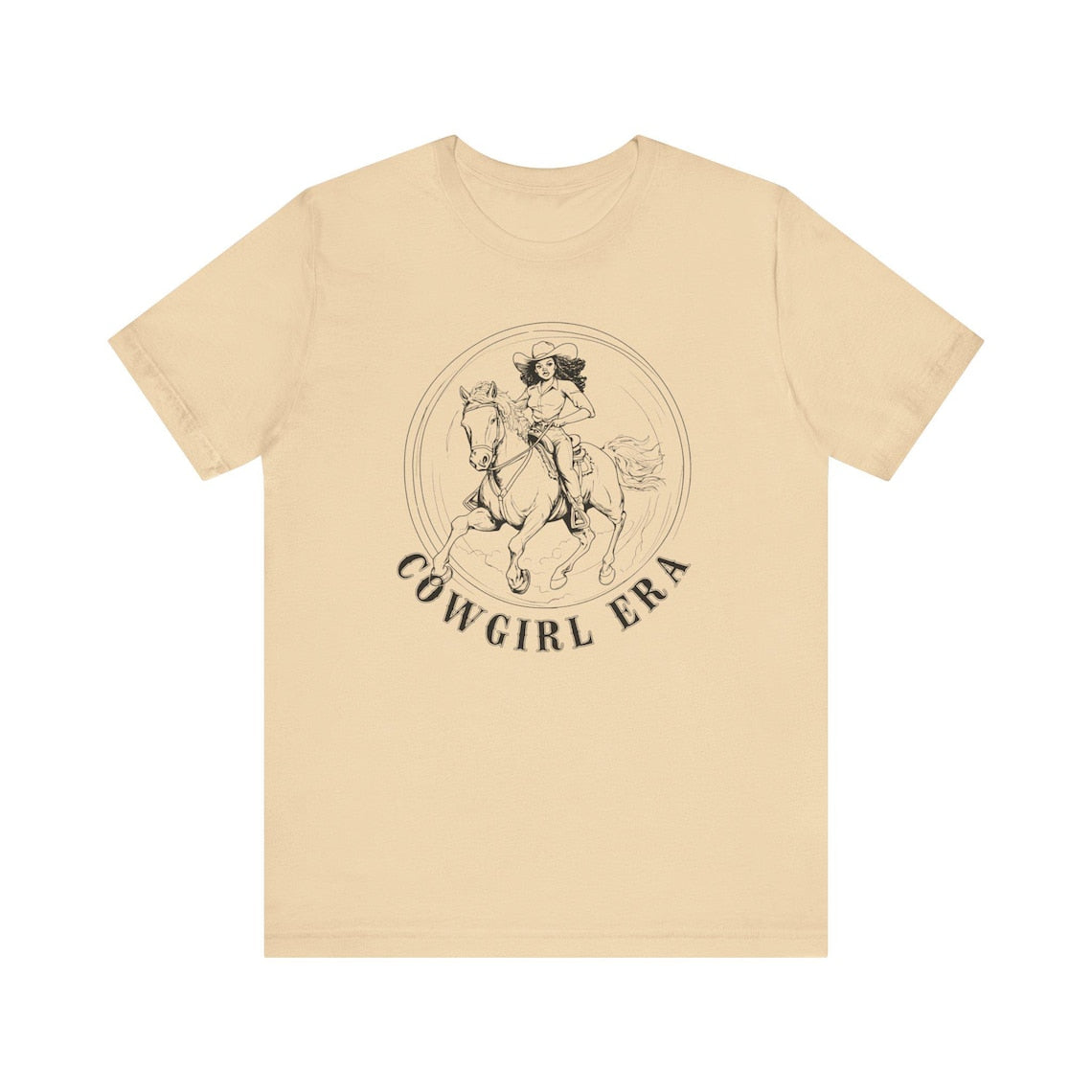 Cowgirl Era Crew Neck Short Sleeve Cotton T-shirt